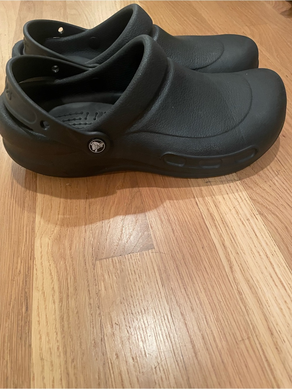 Crocs Bistro Work Clogs Black Slip Resistant Non Slip Shoes Mens 10 Womens 12 - Picture 5 of 6